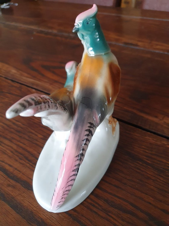 Image 1 of Porcelain pheasant figurine Carl Scheidig Gräfenthal model 8136