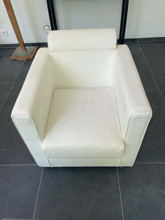 Elegant paar Domingo Salotti loungestoelen – Gemaakt in Italië – Fauteuils, Leather (photo 6 of 10)
