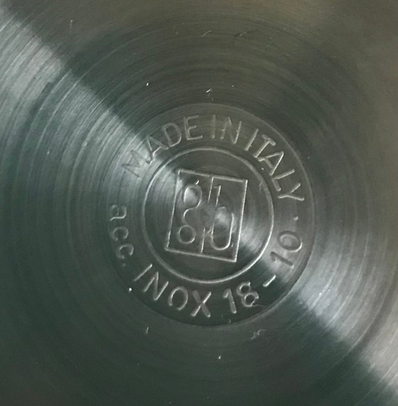 Image 1 of Espresso or moka set INOX, vintage 