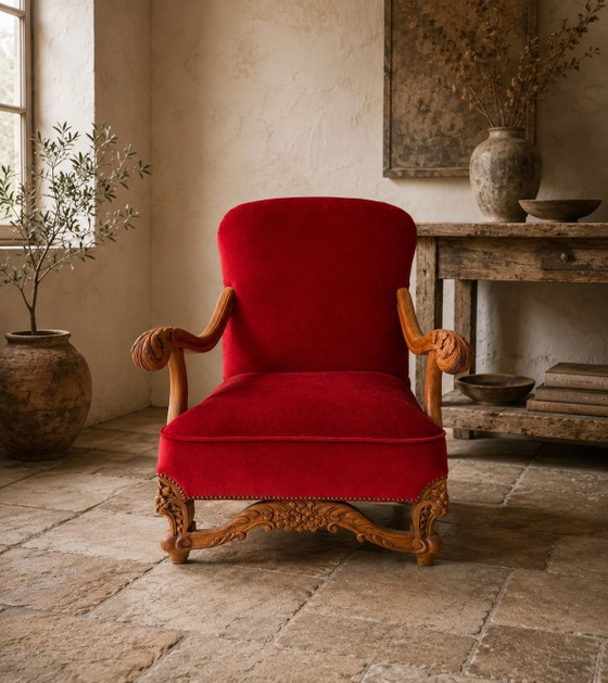 Vintage armchair – Wood (photo 7 of 7)