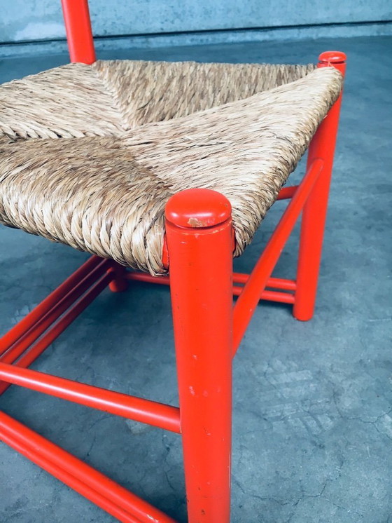 Image 1 of Folk Art Rush Side Chair, Austria 1970's