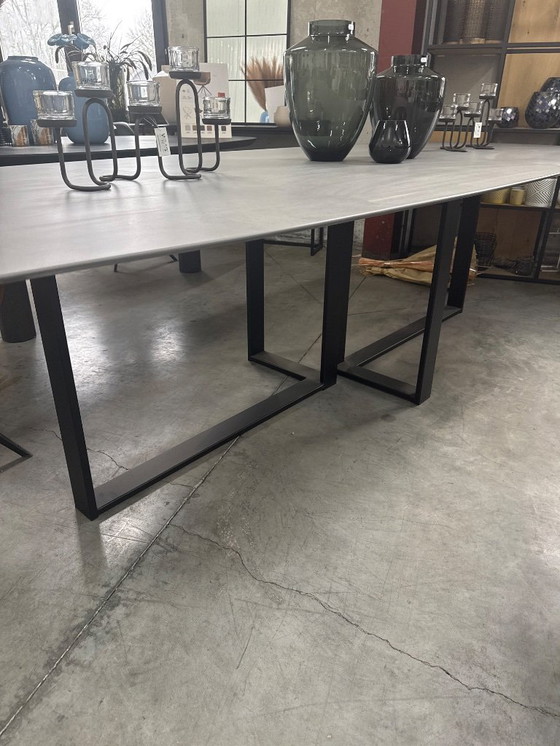 Image 1 of Danish oval ceramic table