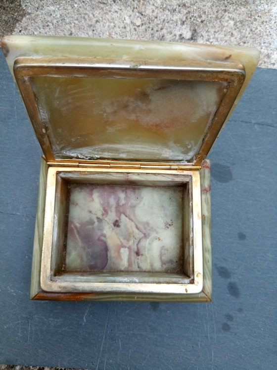 Vintage 60s Italian Onyx Jewelry Box – Decorative Objects, Stone (photo 3 of 9)