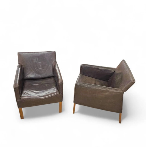 2 x Gerard van den Berg Coppola Lounge-Sessel mit flexibler Rückenlehne