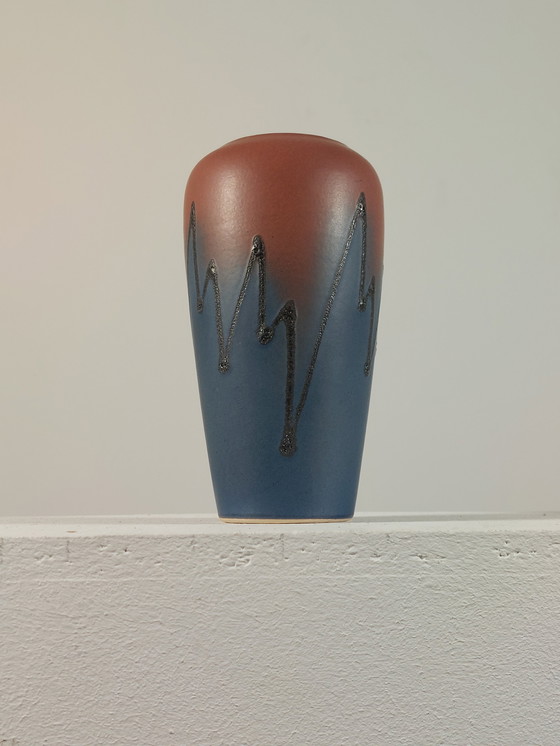 Image 1 of Vase vintage en céramique d'atelier du milieu du siècle, Allemagne de l'Ouest