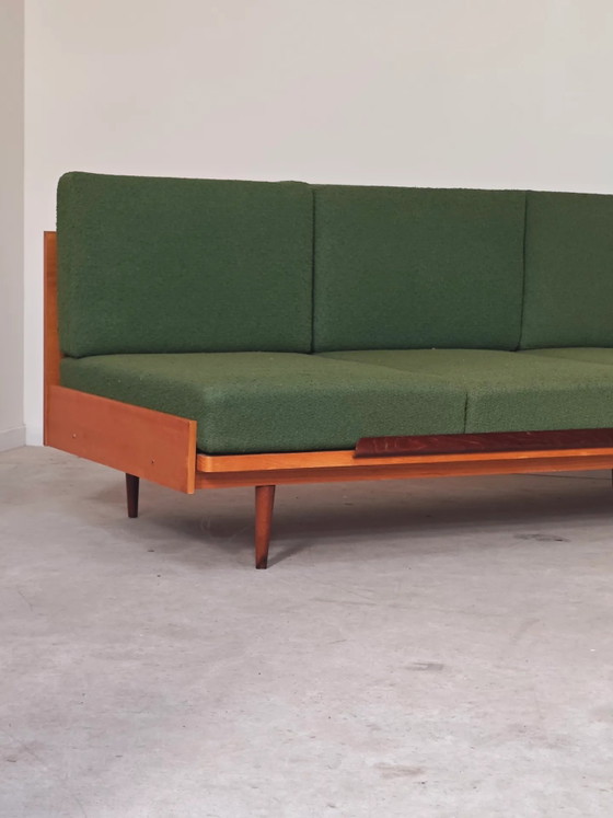 Divano panca pieghevole verde di UP Zavody 1970 – Divani 3 posti, Legno, Mid Century Modern (photo 3 of 24)