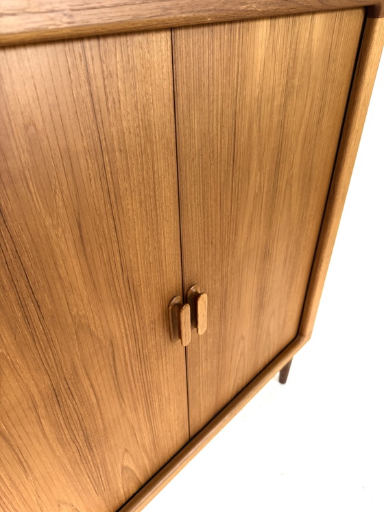 Image 1 of Vintage Deens teakhouten highboard, Silkeborg ‘80