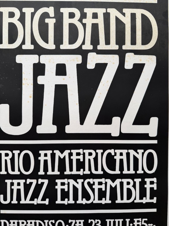 Image 1 of Affiche du concert Paradiso Jazz, Rio Americano Jazz Ensemble, Vintage, Amsterdam