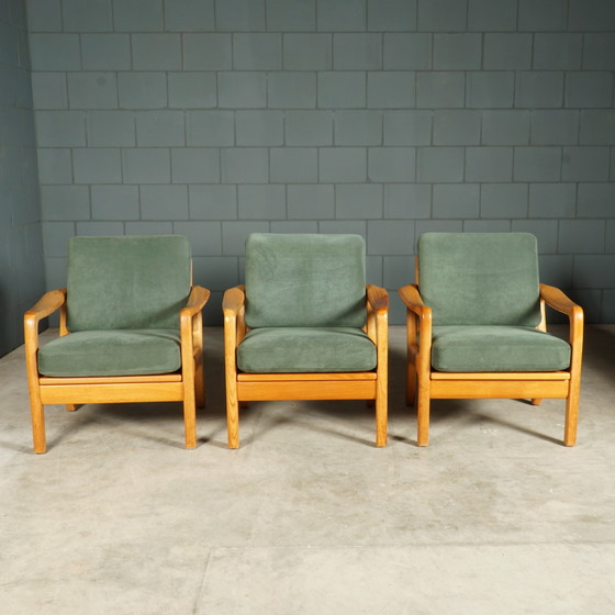 Image 1 of Set van 2 Vintage Deense Fauteuil – Teakhout – Jaren 60