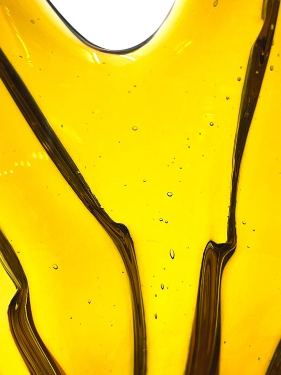 Grand vase sculptural par Flavio Poli pour Seguso, Seguso Murano, Verre, Marron, Modern (photo 12 sur 13)