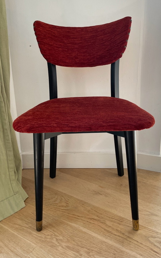 Set di 2 sedie vintage – Sedie da pranzo, Legno, Ottone (photo 12 of 15)