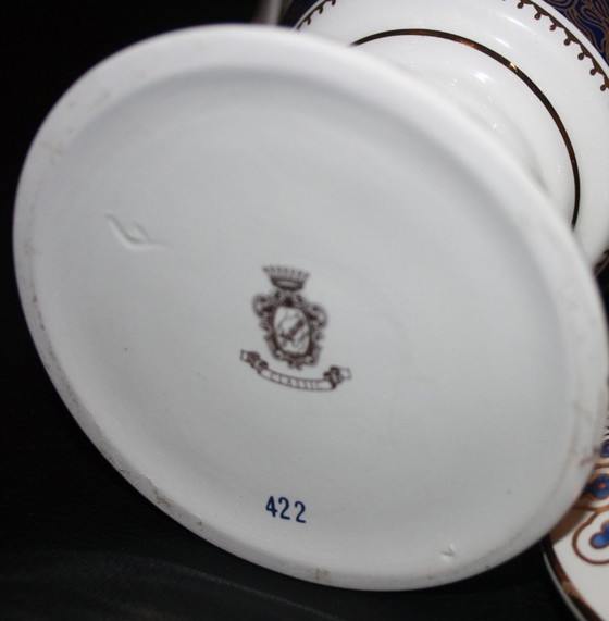 Image 1 of Vaso con coperchio in porcellana di Frazarte, Portogallo - Serie classica, XX secolo.