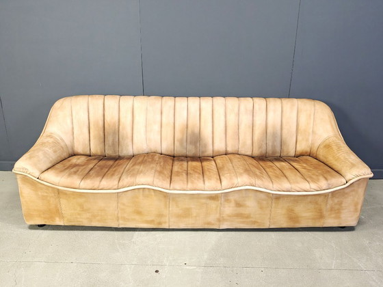 Image 1 of Ensemble de canapés en cuir vintage, années 1960