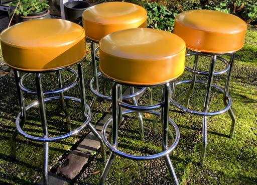 4x sgabelli da bar vintage