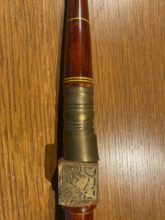 Image 1 of Objet décoratif asiatique inspiré d'un crochet d'éléphant (ankus)