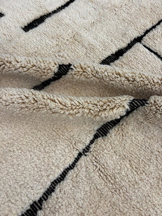 Image 1 of Beni ourain rug, Authentic Moroccan rug, Berber carpet, Genuine Wool rug 3X2m, Handmade rug, Beni ourain style, Area rug, 
