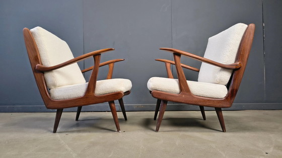 Paire de fauteuils De Ster Gelderland, années 1960 – Wood, Mid Century Modern (photo 3 of 11)