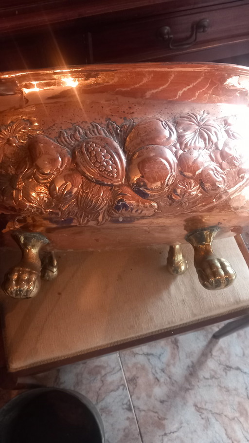 19th century copper planter