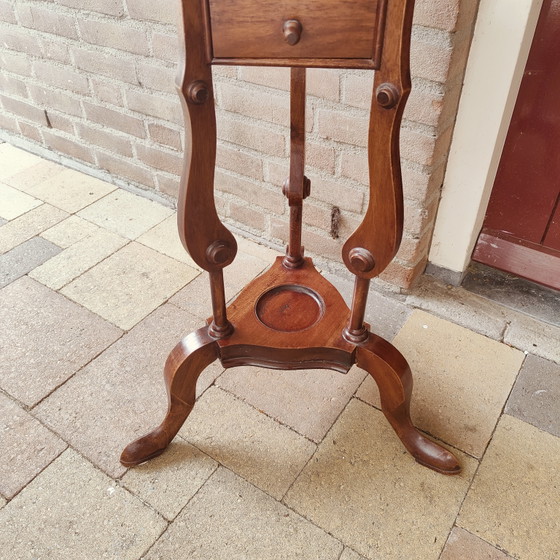 Image 1 of Table d'appoint pour plantes - Table d'appoint - Acajou - Piédestal Barley Twist