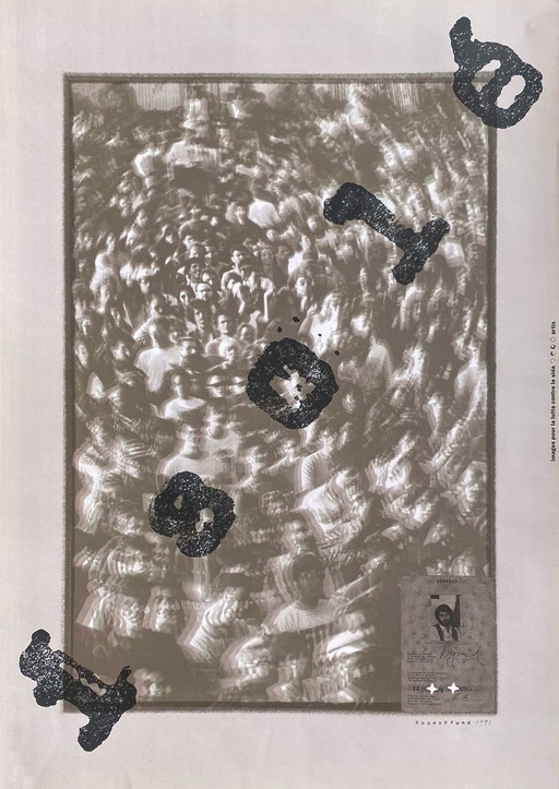 Roger PFUND Isolé (SIDA) originele poster 1993
