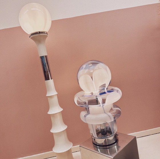 Image 1 of Lampadaire en verre de Murano des années 1970 par Carlo Nason