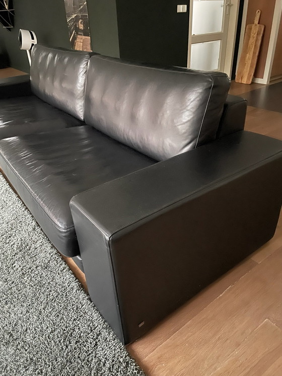 Rolf Benz EGO 4-seater Sofa black leather (photo 2 of 8)