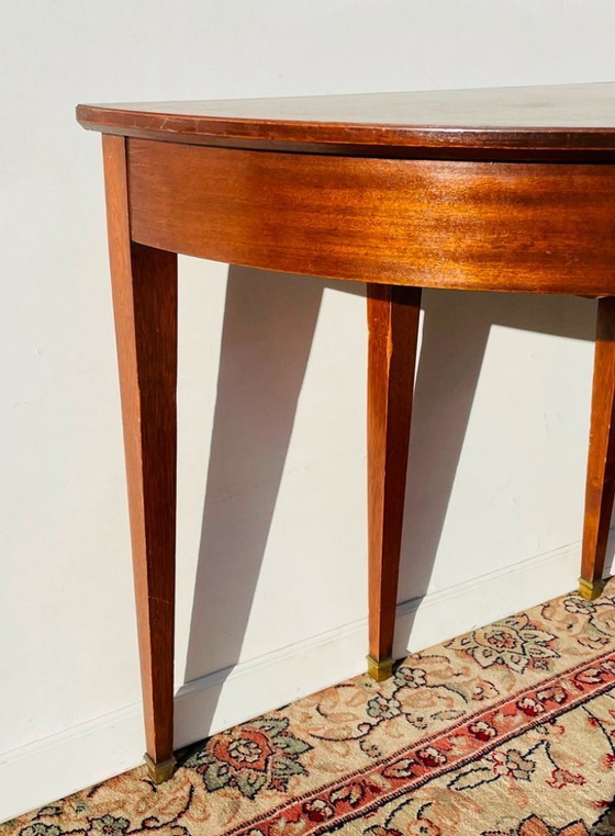 Image 1 of Console ' halve maan ' * Antiek XIX eeuw * Empire-stijl