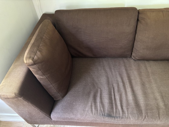 Divano a 3 posti con chaise longue Charles di B&B Italia, tessuto marrone Limite. – Divani, Textile (photo 5 of 15)