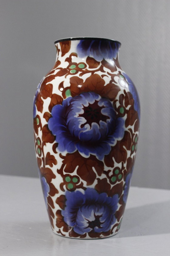 Image 1 of Villeroy & Boch Wallerfangen Saar Basin decorative vase "Vera" Art Deco 1920s