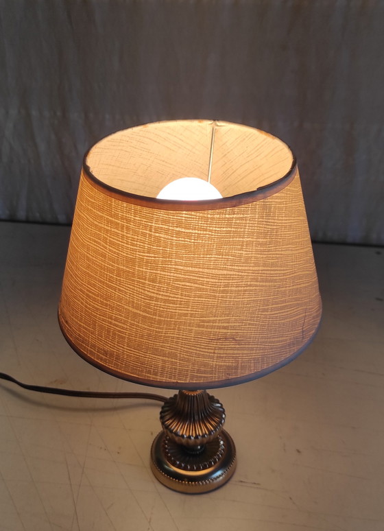Image 1 of Table lamp in gilded brass - mid-20th century