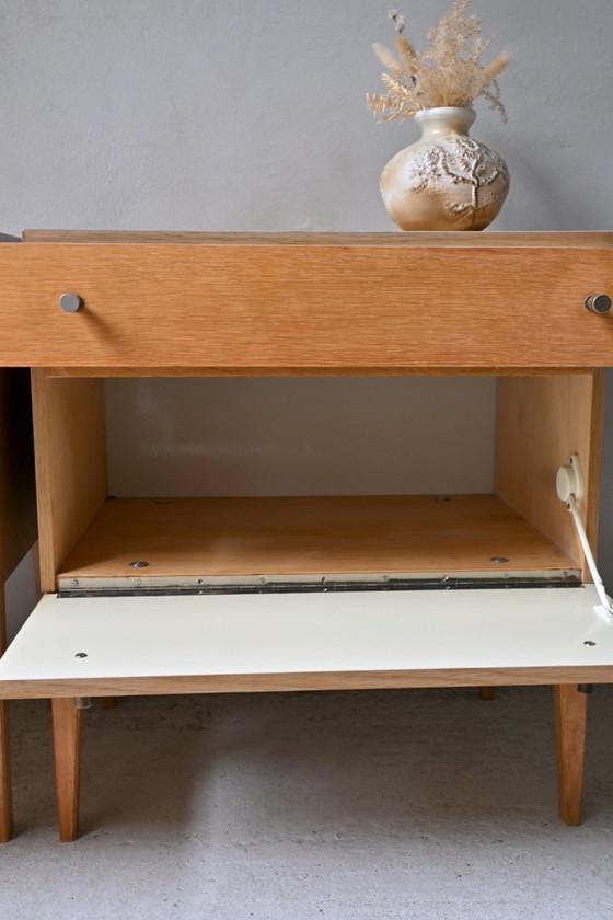 Image 1 of Set vintage di comodini in rovere