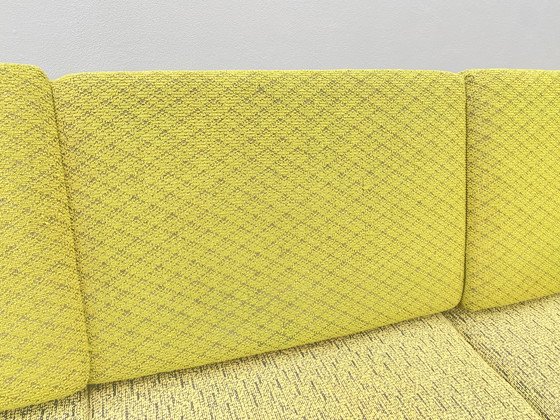 Image 1 of Divano in legno di metà secolo con tavolino laterale – Design modulare, anni '70