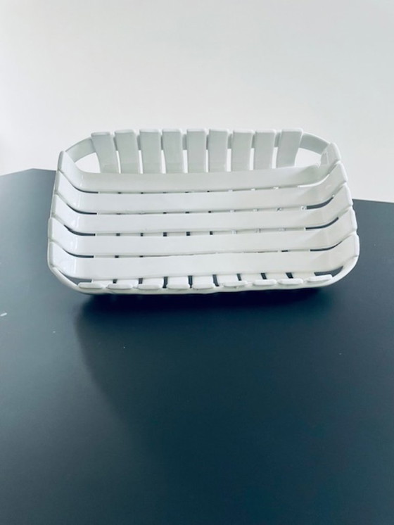 Image 1 of Ciotola in ceramica bianca fatta a mano – smaltata lucida