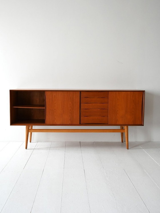 Image 1 of Vintage Scandinavian Teak Sideboard with Drawers