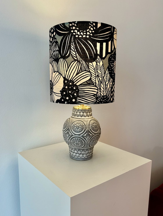 Image 1 of Upcycled table lamp on an MCM vase - wireless, suitable for balconies