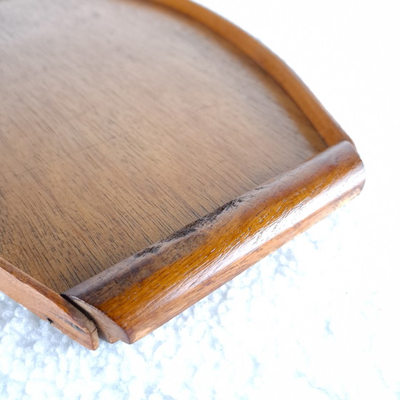 Image 1 of Art Deco wooden serving tray, 1920s/1930s, oval