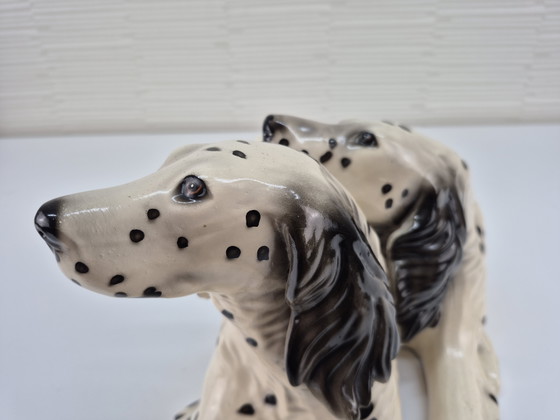 Image 1 of Vintage XL ceramic dog figurine, English Setter.