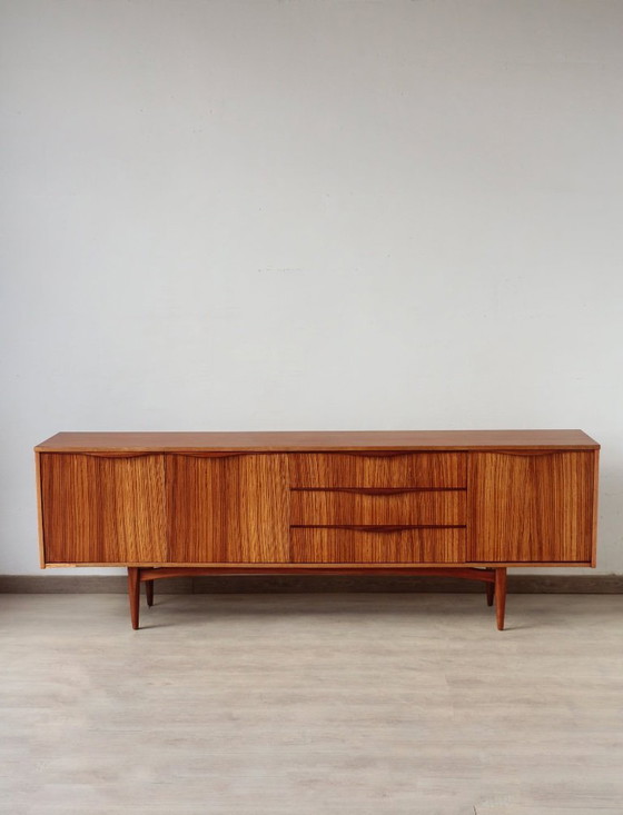 Image 1 of Credenza vintage in teak e zebrano – Elliots of Newbury, anni '60