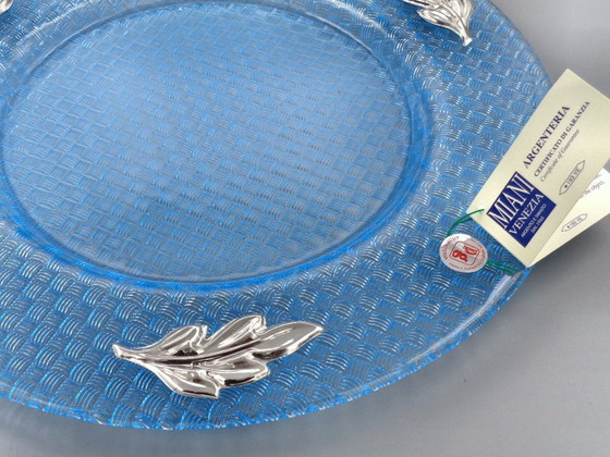 Image 1 of Glass tray with 925 silver friezes