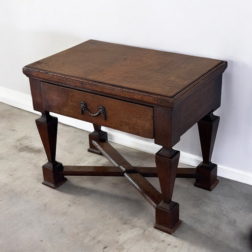 Table d'appoint ancienne en chêne - 18e siècle