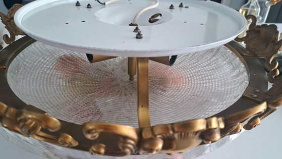 Image 1 of Prachtige vintage Duitse plafondlamp, Hollywood Regency stijl