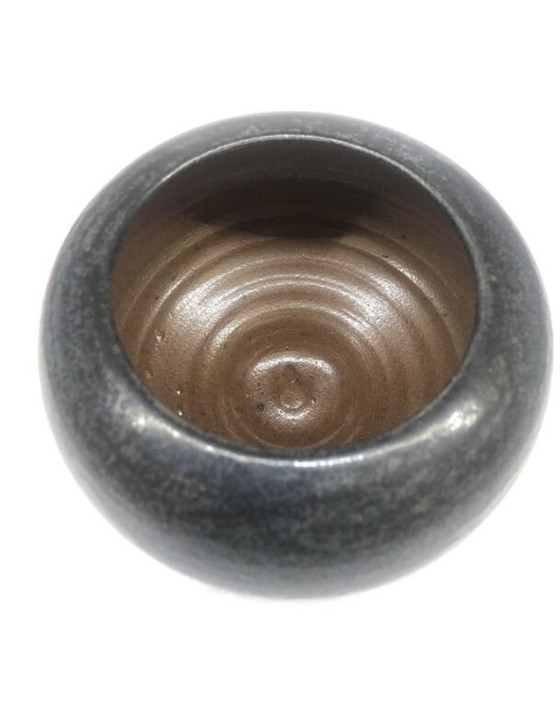 Image 1 of Jarrón esférico de gres belga de nucleación