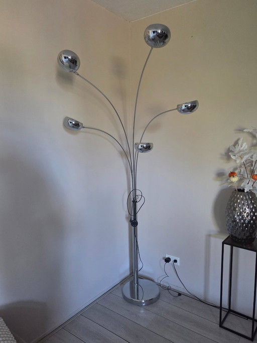 Montel Booglamp Chroom – vloerlampen, Chrome