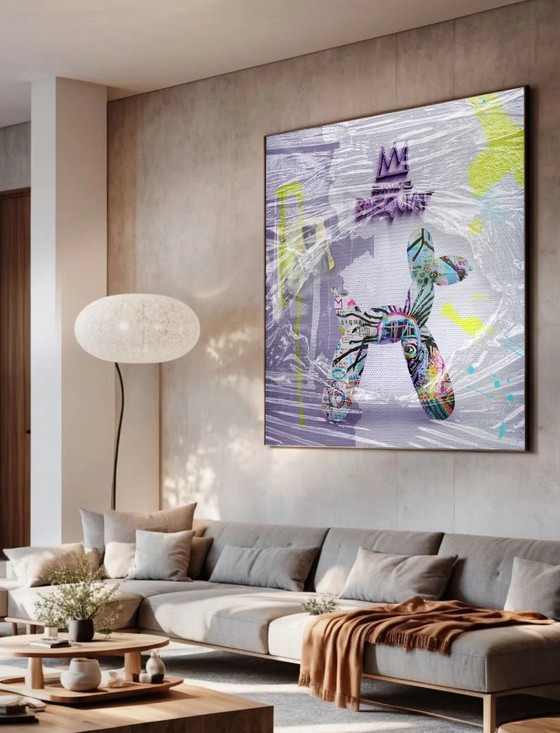 Image 1 of Limited: Wrapped Woof – Basquiat Edition | 140 X 140 Cm | 2025 (Ori, 1983)