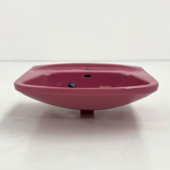Image 1 of Lavabo rosa vintage di Keramag Keravit, anni '80
