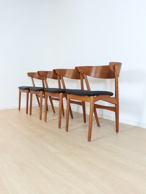 4x Sibast Denmark Vintage Dining Chairs