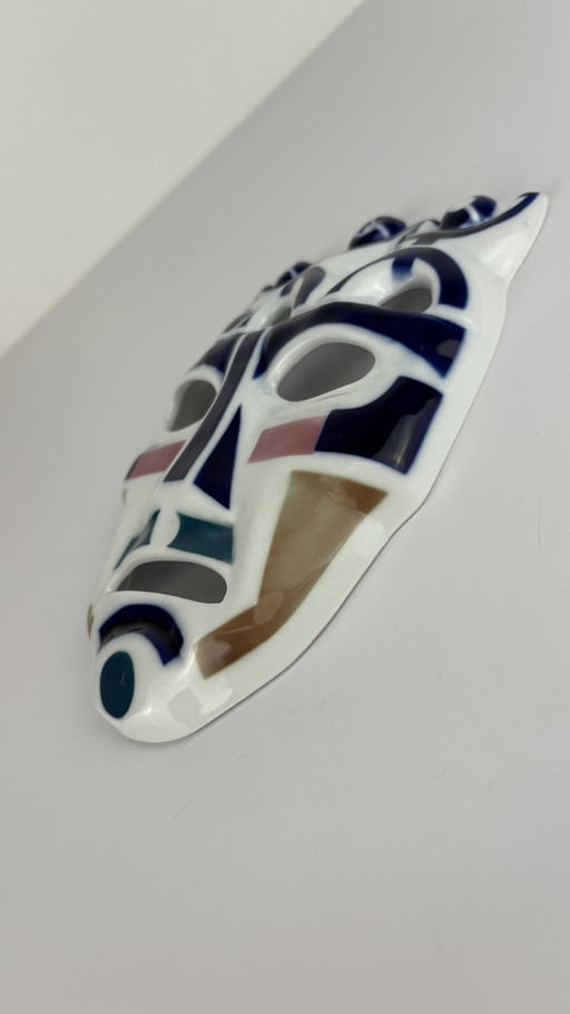 Sargadelos Spanish vintage design porcelain wall mask
