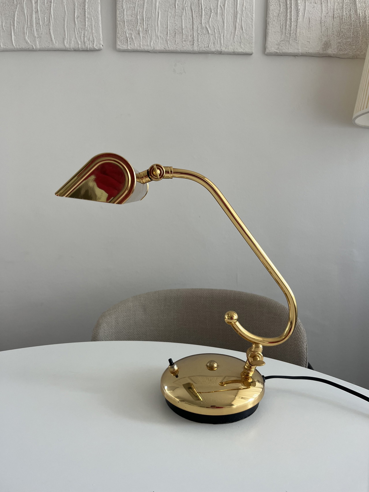 Lámpara de piano de latón, lámpara de escritorio/mesa