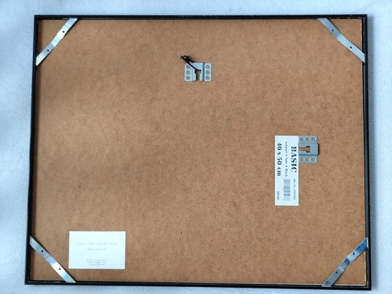 Image 1 of Acquerello originale francese – Paesaggio del castello, firmato 1999 (incorniciato)