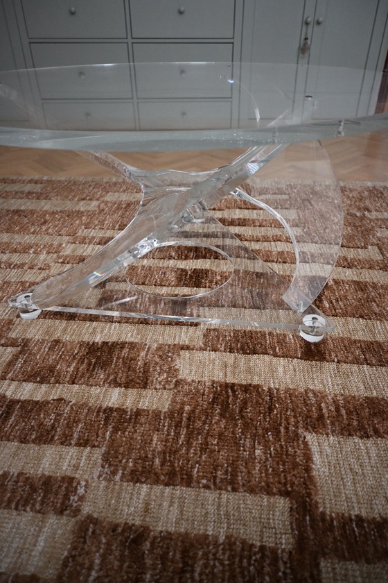 Plexiglass Coffee table, propeller. Style of Knut Hesterberg – Vintage (photo 12 of 13)